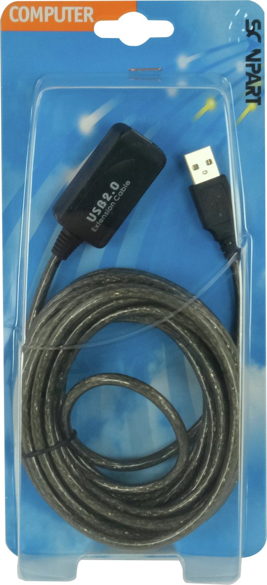 Usb Kabel 2.0 A(M)-A(F) Actief 4 8M