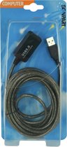 Bandridge BCP5305, 5 m, USB A, USB B, Mâle/Femelle, Gris