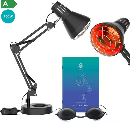 FLEXIE® Infralux 150 – Infraroodlamp met Warmtelamp - Rood Lichttherapie  voor... | bol.com