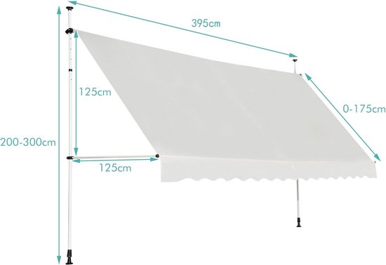 Outsunny Zonnescherm strandscherm party tuinscherm Hawaii-parasol 160 cm 2 kleuren