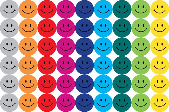 Smiley Stickers - Stickervellen Gekleurde Smileys - Beloningsstickers  Meisjes -... | bol.com