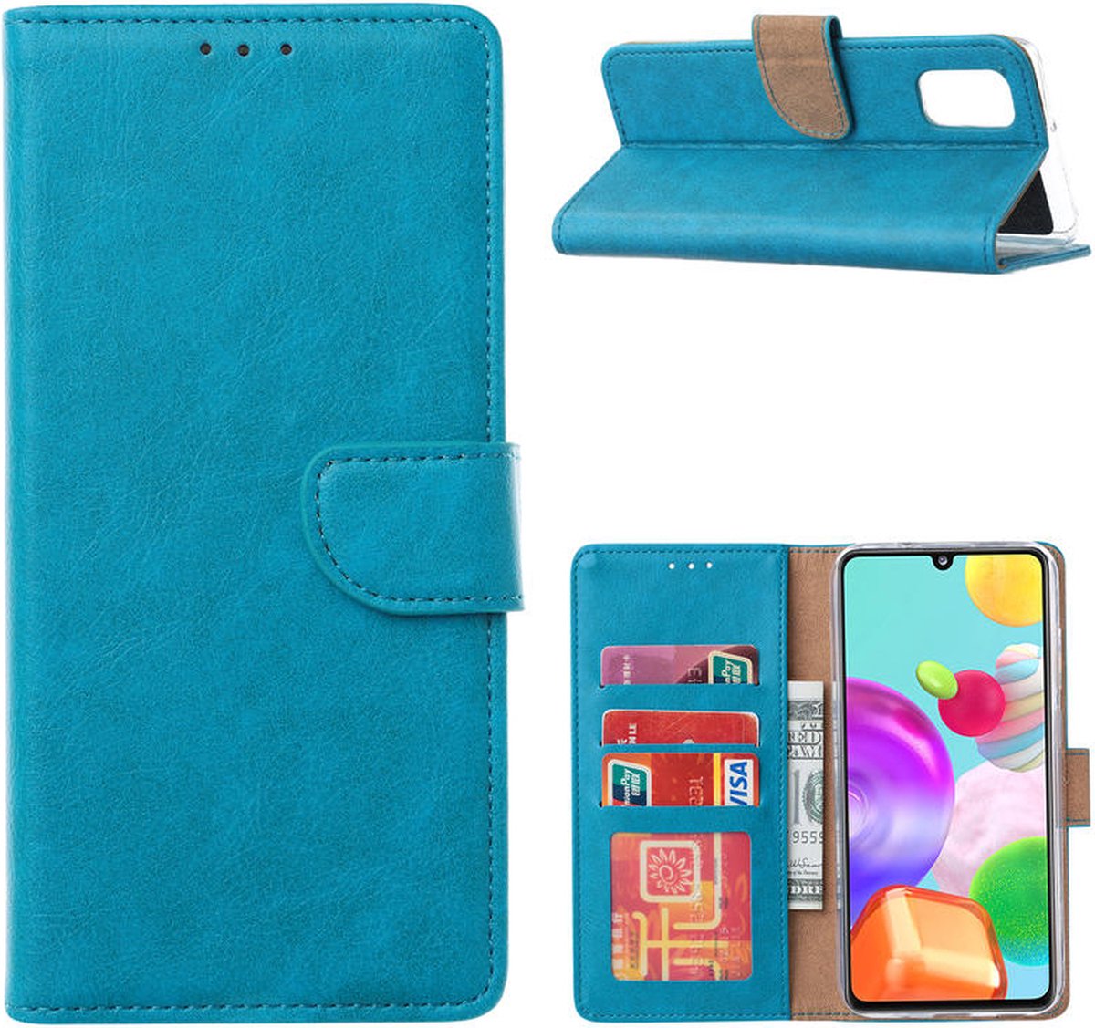 Cityhoesje-Bookcase incl. Pasjeshouder geschikt voor Samsung A41
