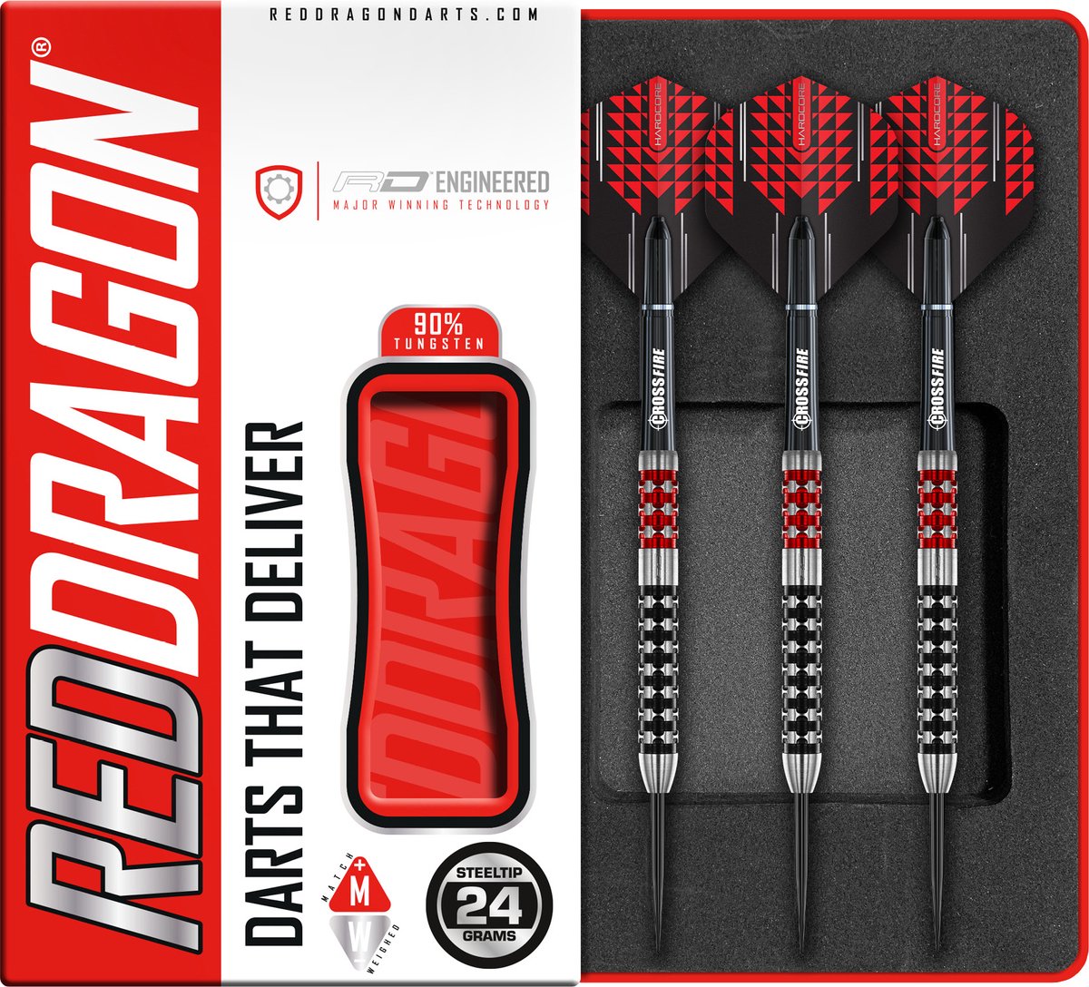 Red Dragon Crossfire 90% - Dartpijlen
