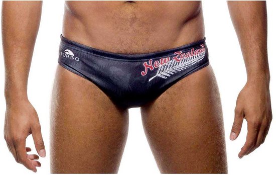 Slip de bain TURBO New Zealand Feather Homme - Noir - L