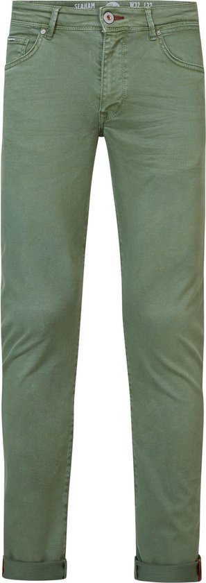 Petrol Industries - Heren Seaham Coloured Slim Fit Jeans jeans - Groen - Maat 28