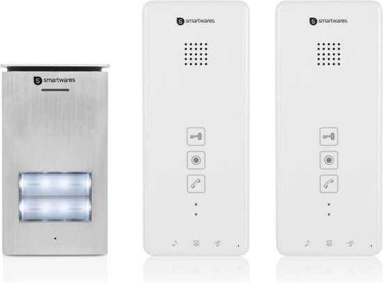 Smartwares Audio intercom DIC-21122 - 2 Appartementen - Parlofoons - Deurbel