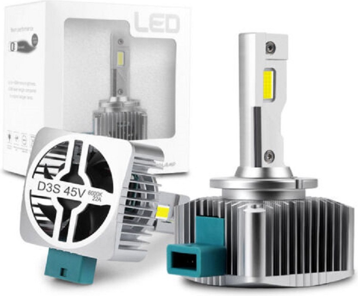 D3S LED headlight conversion kit (2 bulbs) 90W 28.000LM 6000K white 12V