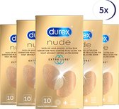 Durex Nude Extra Lube 10st x 5