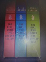 STIEG LARSSON 3 BOOK SET COLLECTION MILLENIUM TRILOGY SERIES THE GIRL WITH THE DRAGON TATTOO THE GIRL WHO PLAYED WITH FIRE & THE GIRL WHO KICKED THE HORNETS NEST