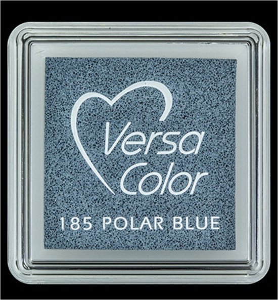 Foto: Versacolor inktkussen vs 185 polar blue pool koud blauw zuurvrij eco inkt waterbasis 3x3 cm