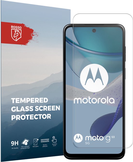 Rosso 9H Tempered Glass Screen Protector Geschikt voor Motorola Moto G53 | Glasplaatje | Beschermlaag | Beschermglas | 9H Hardheid