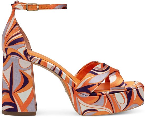 Tamaris Dames 1 1 28032 30 sandaal met hak, lichtgoud, 39 EU, goud (lichtgoud), 39 EU