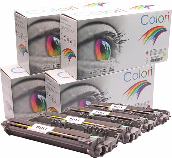 Set 4x tambour OPC de marque Colori adapté pour Brother DR-241CL pour DCP-9015CDW DCP-9017CDW DCP-9020CDW DCP-9022CDW HL-3140CW HL-3142CW HL-3150CDN HL-3150CDW HL-3152CDW HL-3170CDW HL-3172CDW M