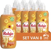Robijn Passiebloem & Bergamot Wasverzachter - 8 x 33 wasbeurten - Voordeelverpakking