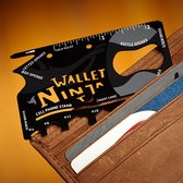 Carte de crédit multi-outils Ninja Wallet - Utilisable pour 18 Tools différents - Tient dans votre portefeuille - Carte multi-outils