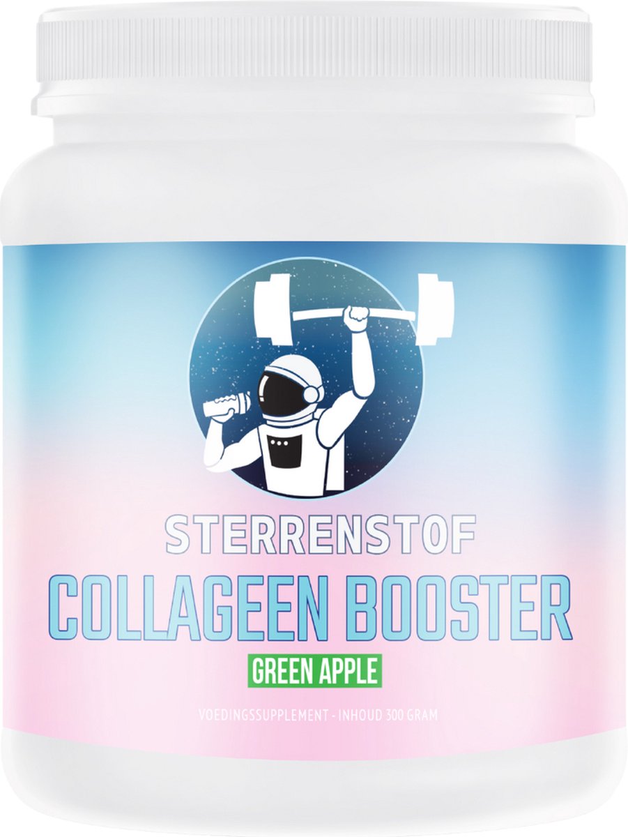 Bol.com Sterrenstof Collageen Booster - Green Apple - 30 doseringen - Met Vitamine C & Hyaluronzuur aanbieding