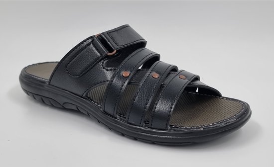 WALKING - Heren Slippers - Slippers voor Heren - Zwart - Maat 43