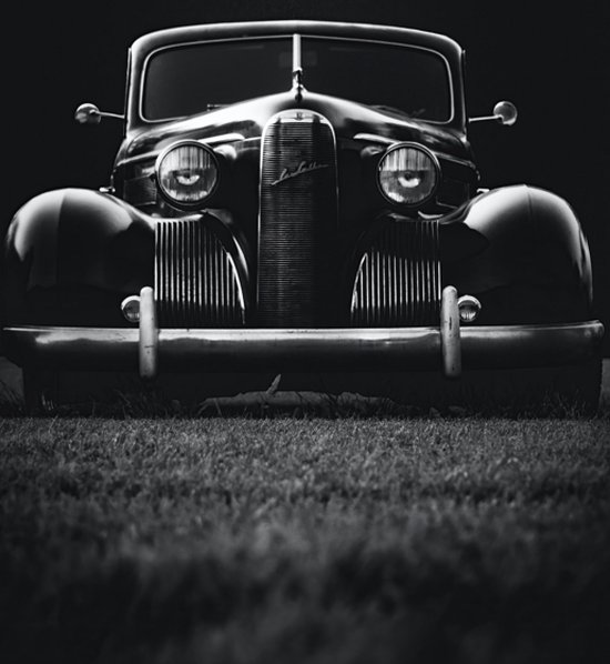 Poster Oldtimer - Zwart Wit - Foto Kunst - posters - formaat 50x70cm - S108