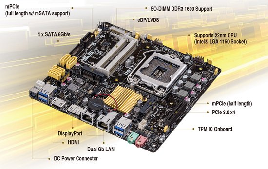 ASUS - Moederbord Q87T/CSM