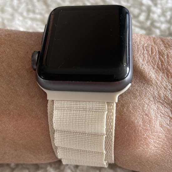 Bracelet de montre Applewatch-42/ 44/45/49mm-textile respirant résistant à l'humidité-fermeture G-look sportif