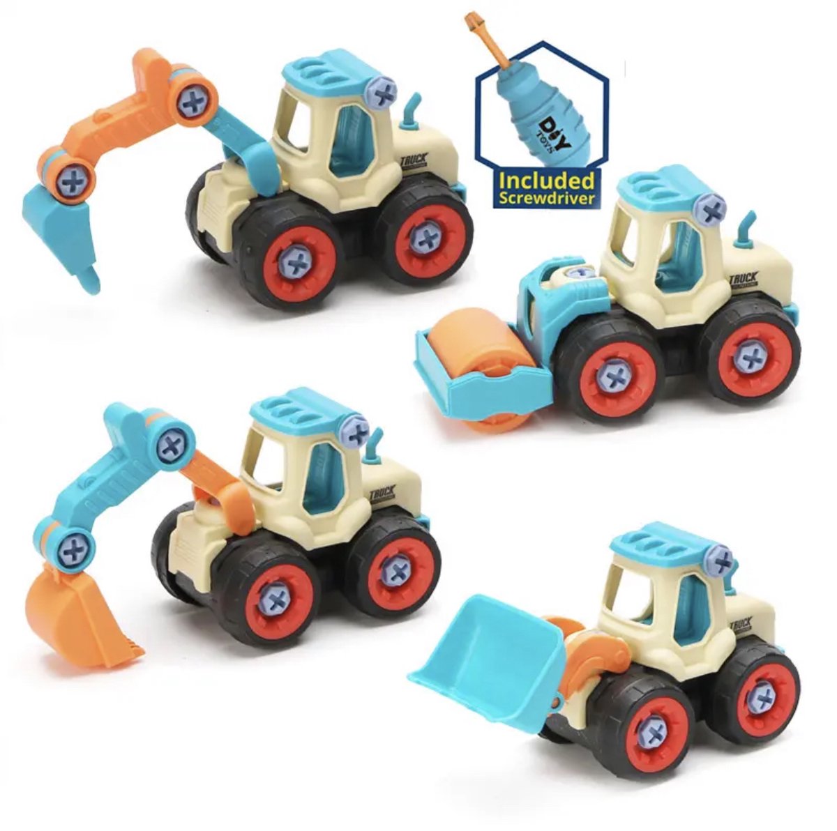 Coffret de 100 Bloko avec camion de chantier et figurine