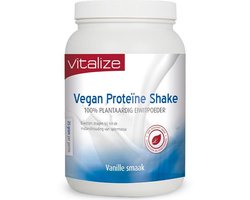 Vitalize Vegan Proteïne Shake Vanille 750 gram | 100% plantaardig eiwitpoeder - Eiwitten dragen bij tot de instandhouding van spiermassa