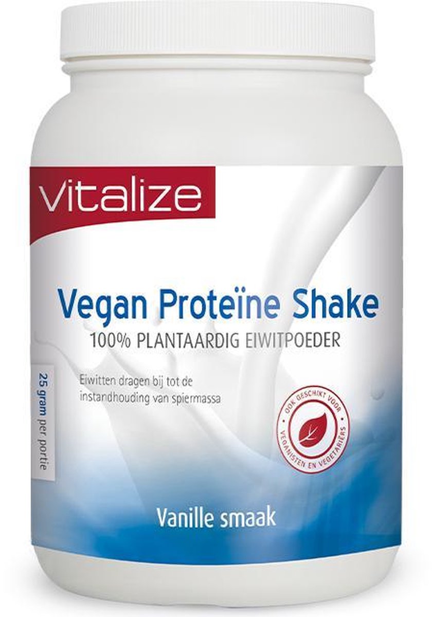 Goedkoopste Vitalize Vegan Proteïne Shake 750 gram | 100 plantaardig eiwitpoeder - PEA Protein Isolate