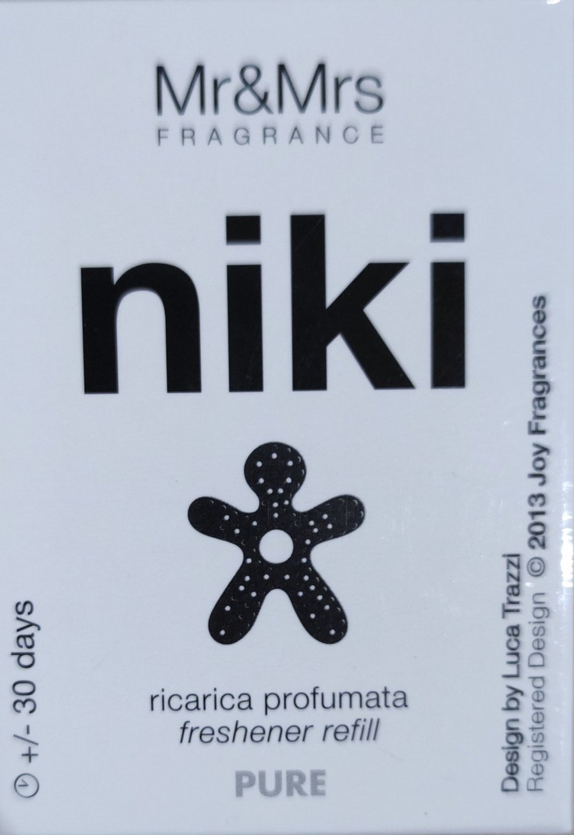 Mr & Mrs Fragrance NIKI Car Refill - Pure