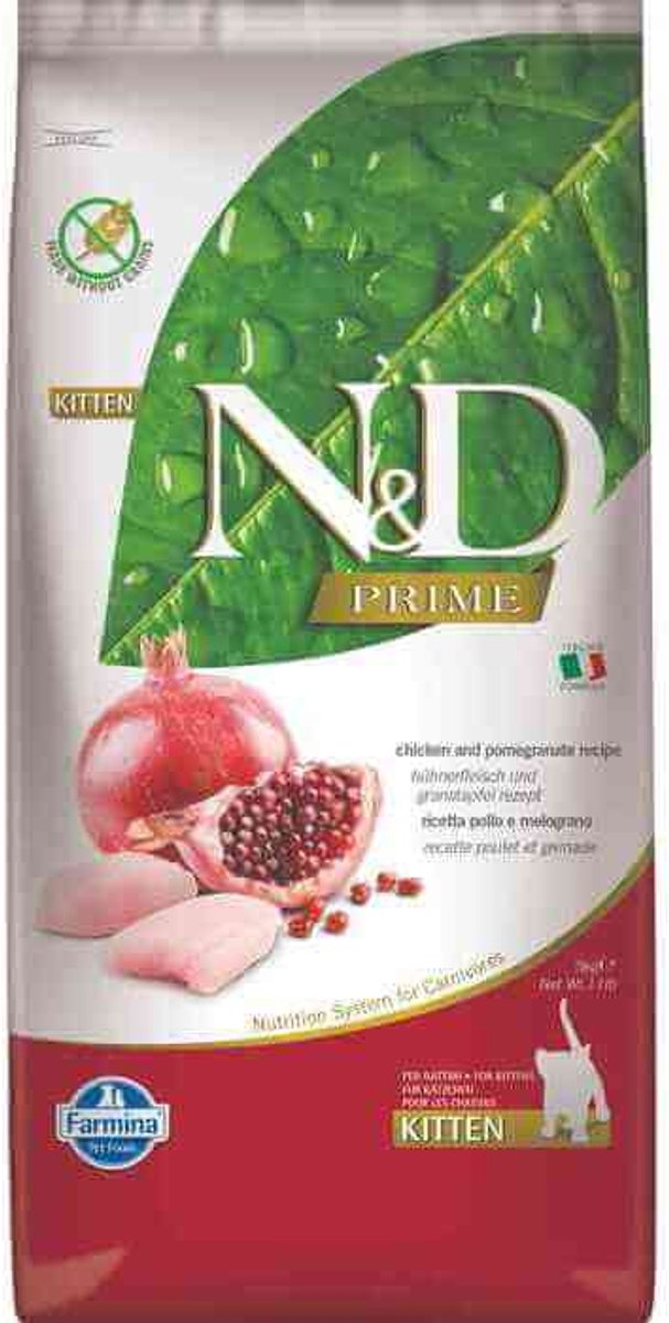 N&D Prime voeding voor de kitten Kip 10 kg.