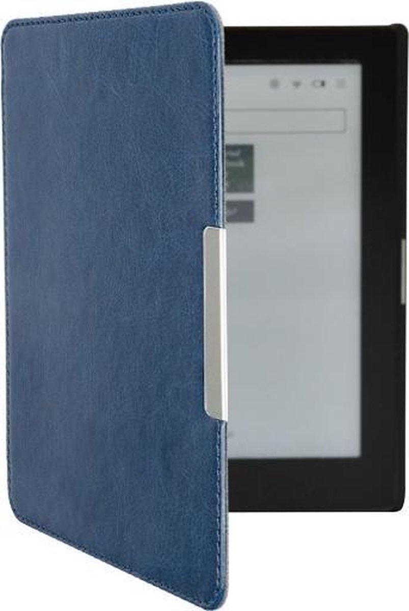 Lunso - sleepcover flip hoes - Kobo Aura edition 1 (6 inch) - Blauw