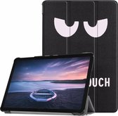 3-Vouw sleepcover hoes - Samsung Galaxy Tab S4 10.5 inch - don't touch