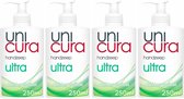 Unicura Vloeibare Handzeep Pomp Ultra - 4 x 250 ml Voordeelverpakking