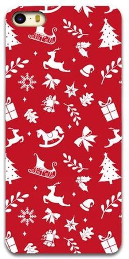Temmen twee Afscheiden GadgetBay Kerstmis hoesje rood iPhone 6 en 6s TPU Christmas case Red Kerst  cover | bol.com