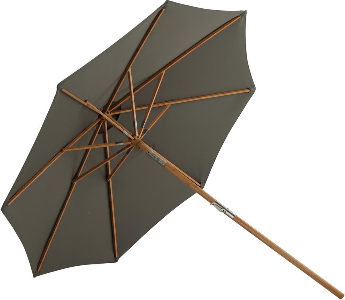 Hioshop Cerox parasol met kantelfunctie grijs