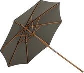 Cerox parasol met kantelfunctie grijs.