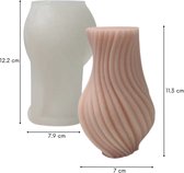ZoeZo - Kaarsmal Geometrisch - Pilaar - Cilindrisch - Gestreept - Kaars mallen - Siliconen mal - Zelf kaarsen maken - Gips & epoxy gieten - Zeep maken