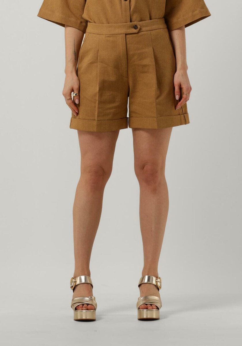 Ruby Tuesday Rikki Shorts Dames - Korte Broek - Camel - Maat 36