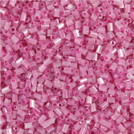 Rocailles 2-cut - roze - d: 1,7 mm - Afm 15/0 - Gatgrootte 0,5 mm - 2x500 gr
