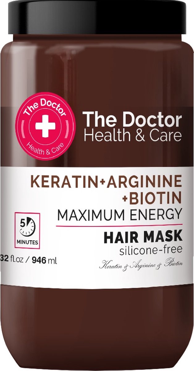 Health & Care Versterkend Haarmasker Keratine + Arginine + Biotine 946ml