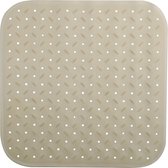 MSV Douche/bad anti-slip mat badkamer - rubber - beige - 54 x 54 cm - met zuignappen