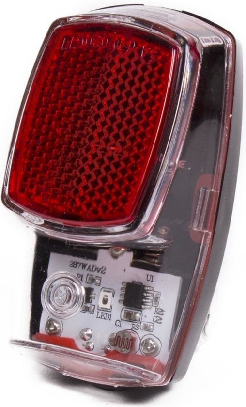 Benson Fietsachterlicht - rood - LED - achterlicht - 2x AAA - 8 x 4 cm - op batterij - fietsverlichting — afbeelding 5