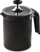Melkopschuimer handmatig cappuccino maker 0,5 l zwart