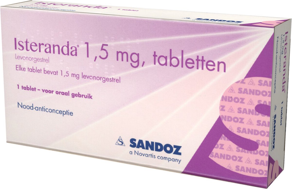 Goedkoopste Sandoz Isteranda 1,5mg 1 stuk