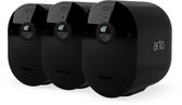 Arlo Pro 5 2K+ draadloze beveiligingscamera voor buiten - 3 IP-Camera's, zwart