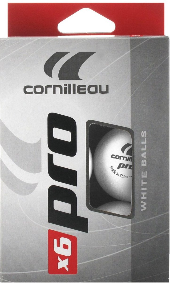Cornilleau Tafeltennisbal Pro Wit 6 stuks