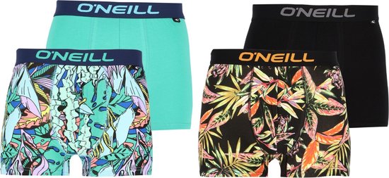 O'Neill Premium - Boxers pour homme - Lot de 4 - Taille XL - Summer Vibes