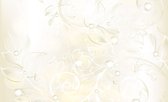 Fotobehang - Vlies Behang - Abstracte Bladeren Kunst - 254 x 184 cm