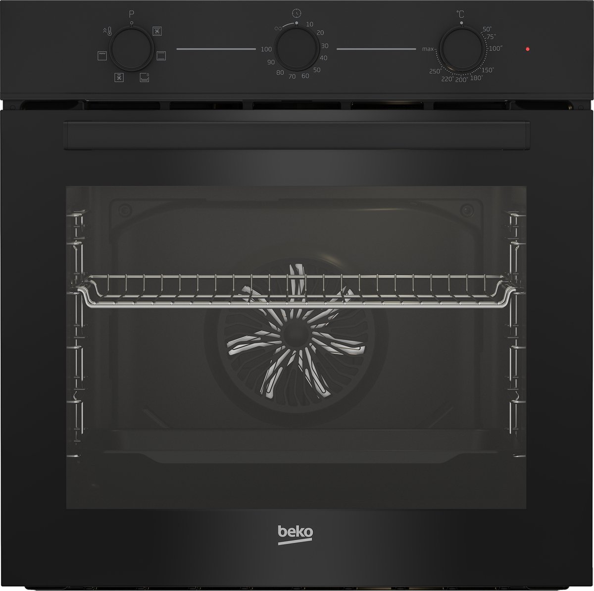Beko BBIE11100B inbouw oven zwart glas zuinig energieklasse A | .