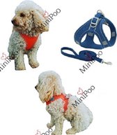 Hondenharnas | Puppy Tuigje | Geschikt voor teacup en toy breeds | Blauw | XXS
