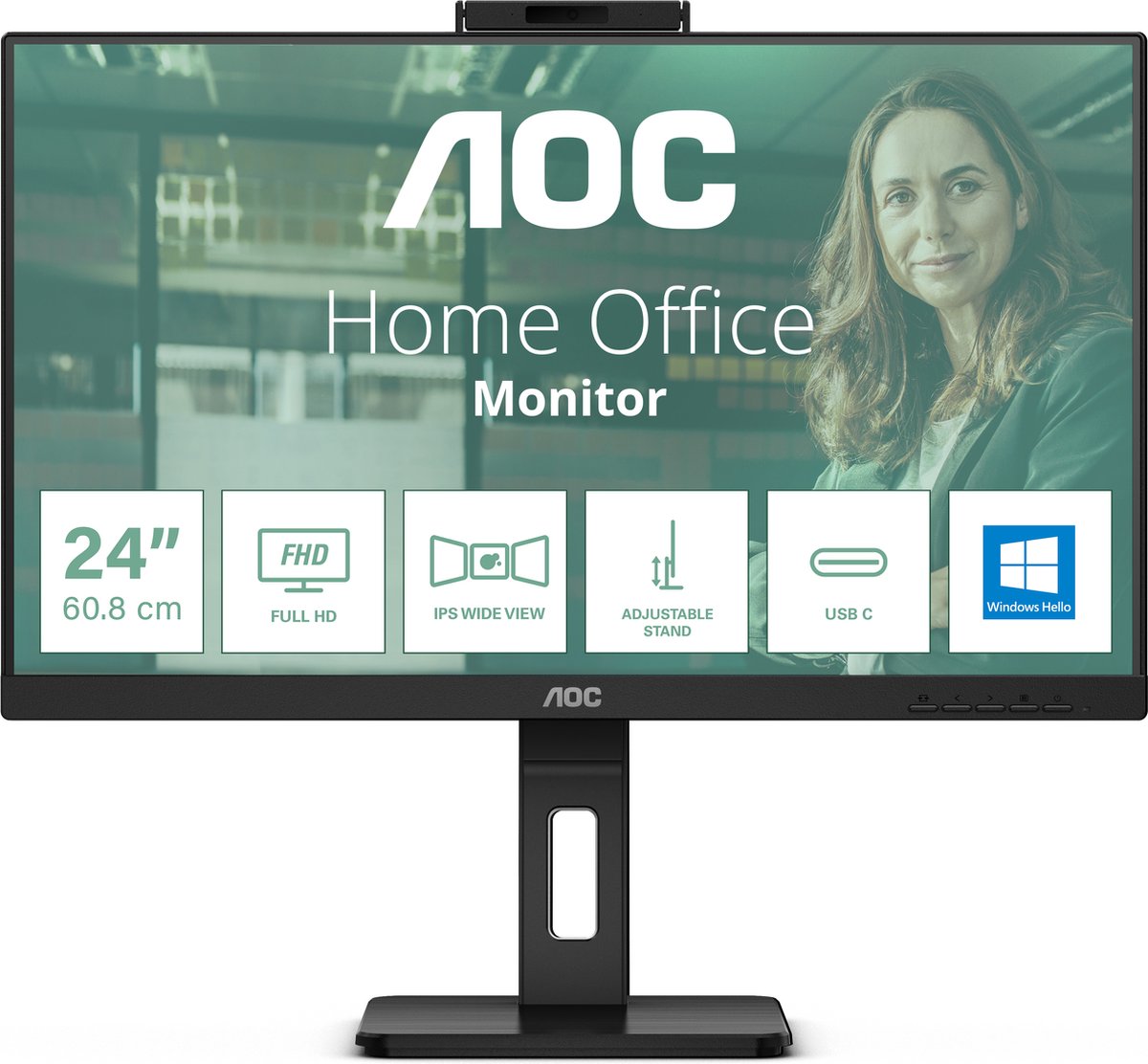 AOC 24P3CW - 23,8 inch - 1920 x 1080 Pixel (Full HD) - IPS (In-Plane Switching)
